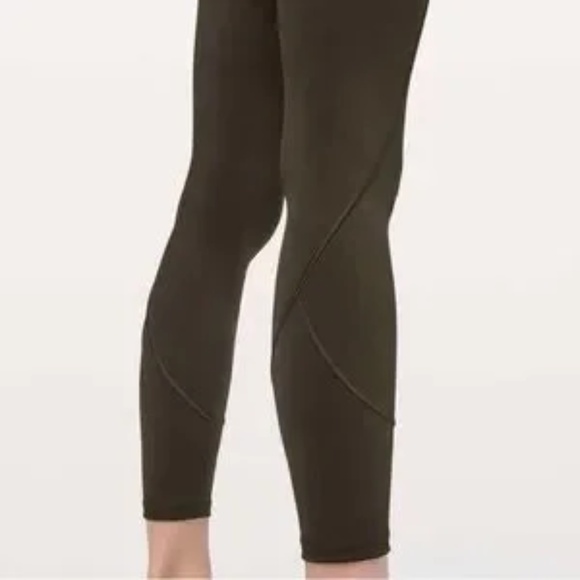 Lululemon In Movement 7/8 Tight *Everlux 25" Dark Olive size 8 - Picture 6 of 6